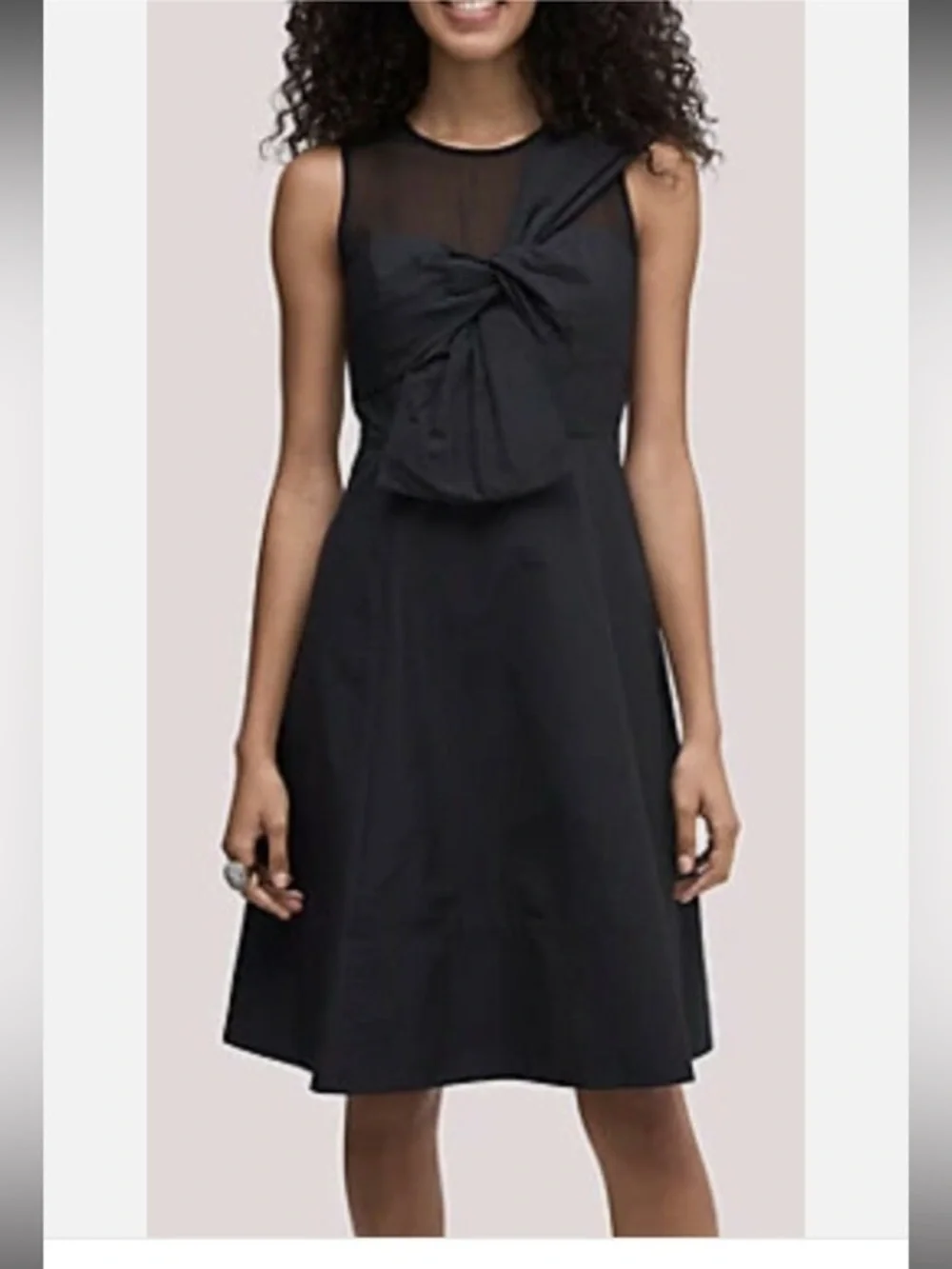 Kate Spade Bow Front Faille black lined   Dress Black size 0